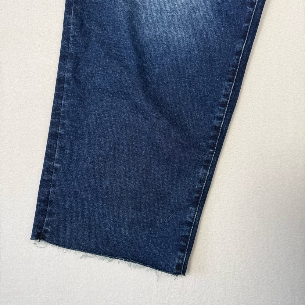NWT Womens Good American Good Classic High Rise Slim Straight Indigo Size 20-26D - Picture 8 of 8